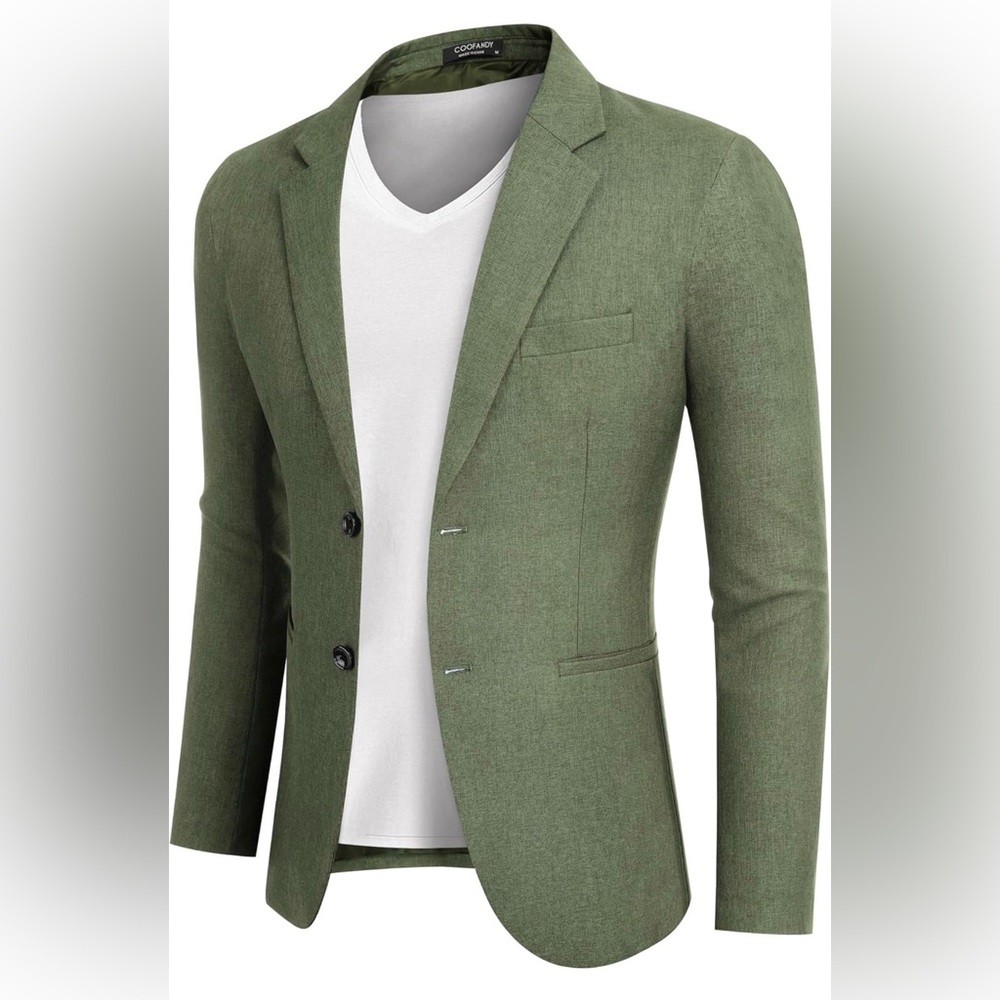 COOFANDY Men's Blazer Casual Two Buttons Sport Coats